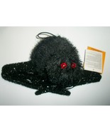 Halloween Large Shaking Lighted Black Spider Prop with Sound - $29.99