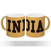 India : Gift Mug Flag College Script Calligraphy Country Indian Expat - £12.74 GBP