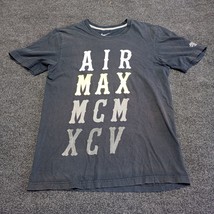 Nike Air Max Shirt Adult Small Black Crew Neck Short Sleeve Casual Tee T * - $11.47