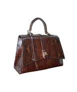 Triangle Flap Snakeskin Bag - $250.00