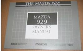 1989 Mazda 929 Operatori Proprietari Manuale OEM 9999-95-024C-89 - £6.44 GBP