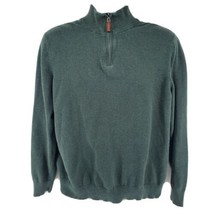 Telluride Clothing Company Men&#39;s Sweater 1/4 Zip Size XL Green - £17.95 GBP