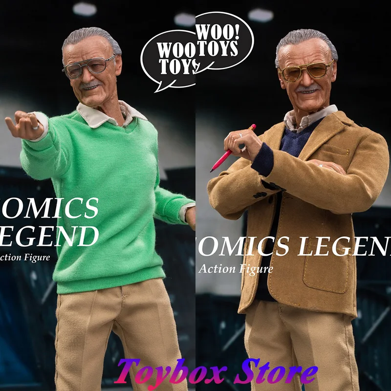 Woo Toys WO-001 1/6 Comic Legend Man Figure Stan Lee The Male Behind Marvel - £173.04 GBP