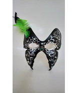 Half face Mask - Hand Painted Butterfly Half Face Mask - Party Ball Prom... - $282.45 MXN