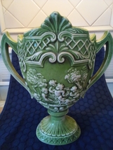Vintage Decorated Urn with Cherubs - $20.00