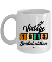 1983 Coffee Mug 11oz Limited Edition 40 Years Old 40th Birthday Vintage Cup Gift - £11.90 GBP