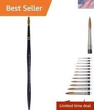 Versatile Professional Watercolor Sable Brush Round #7 - Fine Detail Expert - $50.00