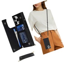 Compatible with iPhone 14 Pro Case, Crossbody Wallet - £55.76 GBP