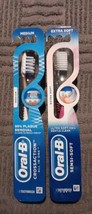 2 Pc Oral-B CrossAction, All In One Medium /Sensi Soft Extra Soft (J23) - £13.22 GBP