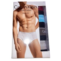 Men 2XL 4-Pack Calvin Klein 100% Cotton Briefs Classic Fit CK Underwear - £23.32 GBP