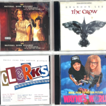 The Crow Clerks Waynes World Natural Born Killers 4 Movie Soundtrack CD Lot 90s - $35.75