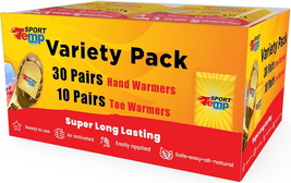 Hand &amp; Toe Warmers - Variety Pack, 30 Pairs Hand Warmers, 10 Pairs Toe W... - £28.78 GBP