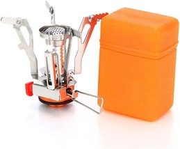 Backpacking Stove With Piezo Ignition, Stable Support, Wind-Resistance, And Camp - £32.81 GBP