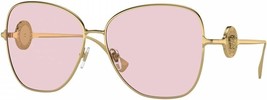 Versace Sunglasses VE 2256 1002/P5 60-14-140 Gold / Pink Photochromic Italy - £212.27 GBP