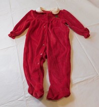 Faded Glory Baby Bodysuit One Piece Long Sleeves Red Christmas 6-9 Month... - $24.74