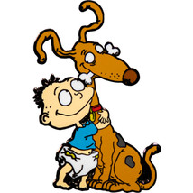 Rugrats Tommy &amp; Spike Enamel Pin - $340.97 MXN