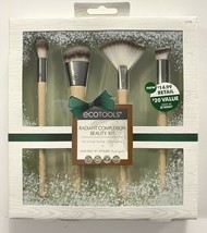 Ecotools Radiant Complexion Beauty Kit Set Of 4 Makeup Brushes New - £7.08 GBP