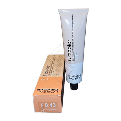 Loreal Dia Color #8.43 Copper Gold Blonde Demi-Permanent Gloss Euro=8.43... - $14.96