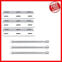 3-Piece Stainless Steel Burner Tube &amp; Heat Plate Set for Ducane Grills - $49.46