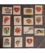 Vintage 2000 Powerpuff Girls Temporary Tattoo Cartoon Network Tattoo Set... - $9.90