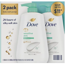 Dove Sensitive Skin Hypoallergenic Body Wash (30.6 Fl. Oz., 2 Pk.) - £27.15 GBP