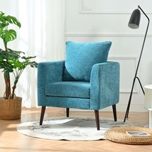 Teal Boucle Accent Chair: Modern &amp; Comfortable - $227.99