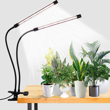 LED Grow Light,6000K Full Spectrum Clip Plant Growing Lamp with White Re... - $31.81