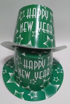 Lot of 2 Beistle Happy New Year Paper Top Hat, Green, Age 14+ - £10.30 GBP