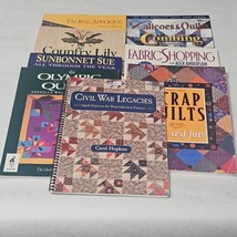 Quilting Book Lot of 9  Floral Scrap Calico Sunbonnet Sue Olympic Civil War - £19.73 GBP