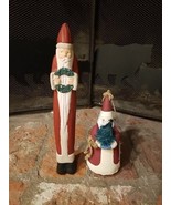 Vintage Midwest Importers Cannon Falls Old World Folk Santa Pair Of 2 Ch... - €23,91 EUR