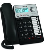 2-Line Corded Telephone, Black, Atandt Ml17929. - £54.28 GBP