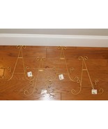 NEW Lot of 4 Collector Plate Holder Wall Hanger Scroll Metal Art Display - €32,29 EUR