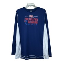 Philadelphia Half Marathon 2017 Blue White Long Sleeve T Shirt Size Medium - $9.94