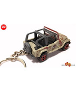  RARE CUSTOM KEYCHAIN AMC JEEP WRANGLER JURASSIC PARK GREAT GIFT - €39,21 EUR