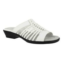 Easy Street Womens White Nola Comfort Slip On Slide Sandals Size 10 - $34.65