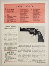 1967 Magazine Photo Colt Diamondback .38 Special Revolver Pistols - $11.68