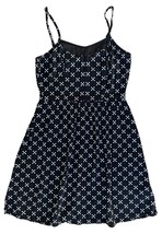 H&amp;M Divided Women&#39;s Mini Dress Sleeveless Cross Print Zip 100%Viscose Sz... - £11.72 GBP
