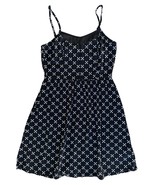 H&amp;M Divided Women&#39;s Mini Dress Sleeveless Cross Print Zip 100%Viscose Sz... - £11.89 GBP