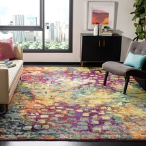 Boho Chic Abstract Watercolor Non-Shedding Living Room Bedroom Area Rug Safavieh - £78.92 GBP