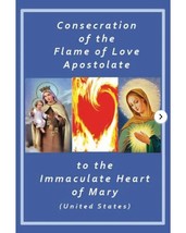 LARGE FLAME OF LOVE CONSECRATION PRAYER CARD - $3.75