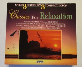 CLASSICS FOR RELAXATION 3 CD Set Madacy 1994 Over 3 Hours! Bach Chopin M... - £4.78 GBP