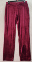 Hasting &amp; Smith Pants Womens Petite Small Magenta Polyester Velour Elastic Waist - £13.48 GBP