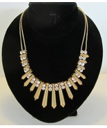J.Crew Necklace Cleopatra Style Crystal Rhinestone and Gold Vintage Retired - £35.37 GBP