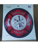 Firefighter Fire Department 6&quot;  Circle Decal Sticker - €8,68 EUR
