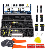  1008PCS Waterproof Automotive Wire Connectors Kit w/ Crimping Tool 1-6 Pin - $993.01 MXN