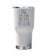 Paw The Man The Myth The Legend Tumbler 30oz Father&#39;s Day Christmas Gift... - £23.22 GBP