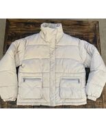 Forever 21 Women’s Quilted Puffer Jacket Size M Cream Color - $19.75
