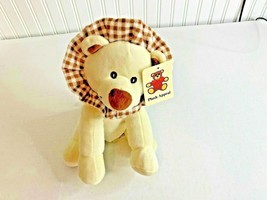 Plush Appeal New Home of Mardi Gras Plush Cream Color Stuffed Animal Toy Lion - £7.77 GBP