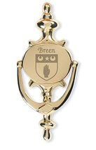 Breen Irish Coat of Arms Brass Door Knocker - $48.00