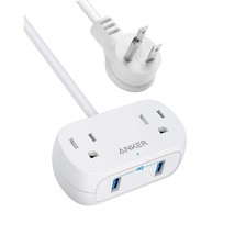 Anker Power Strip with USB PowerExtend USB 2 mini, 2 Outlets, and 2 USB Ports, F - £18.17 GBP